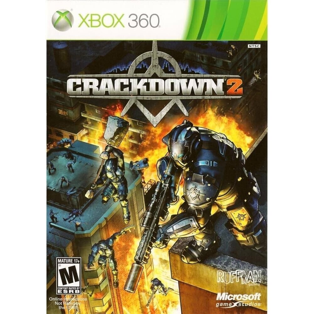 Crackdown 2 (Microsoft Xbox 360, 2010) + Agency Helicopter DLC - VideoGames